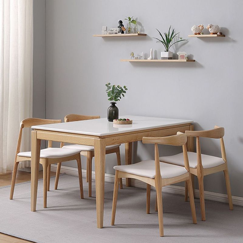 Traditional Side Chair Wood Open Back Dining Room Chair for Kitchen