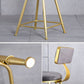 Glam Backrest Armless Counter Stool Iron Beauty Shop Bar Stool with Suede Cushion Clearhalo 'Bar Furniture' 'Bar Stools' 'bar_stools' 'furn' 'furn_bar_stools' 'furniture_bar_stools' 'Kitchen & Dining Furniture' 'kitchen&dining_furn' 'kitchen' 'kitchen_furn' Furniture' 1200x1200_aba260cc-f0f9-4483-acae-5bd8f1a4d1dd