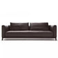 31" High Contemporary Square Arm Standard Sofa with Cushions for Living Room, Dark Brown Clearhalo 'furn' 'furn_sofas' 'Furniture' 'furniture_sofas' 'Living Room Furniture' 'Sofa' 'sofas' 1200x1200_aba273fa-3ce9-4002-a295-a8fbd7606c8d