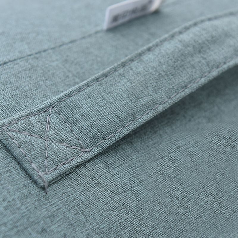 Linnen vat accentstoel 25,98 "l x 25,98" w x 27.55 "h wasbare stoel met opslag