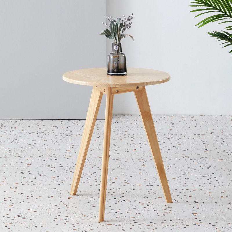 Contemporary Style Wooden Round Top Side Table 3 Legs End Table Clearhalo 'Coffee & Accent Tables' 'End & Side Tables' 'end_side_tables' 'furn' 'furn_end_side_tables' 'Furniture' 'Living Room Furniture' 1200x1200_aba6458c-9b81-43f3-b6c2-8b1c9a134be2