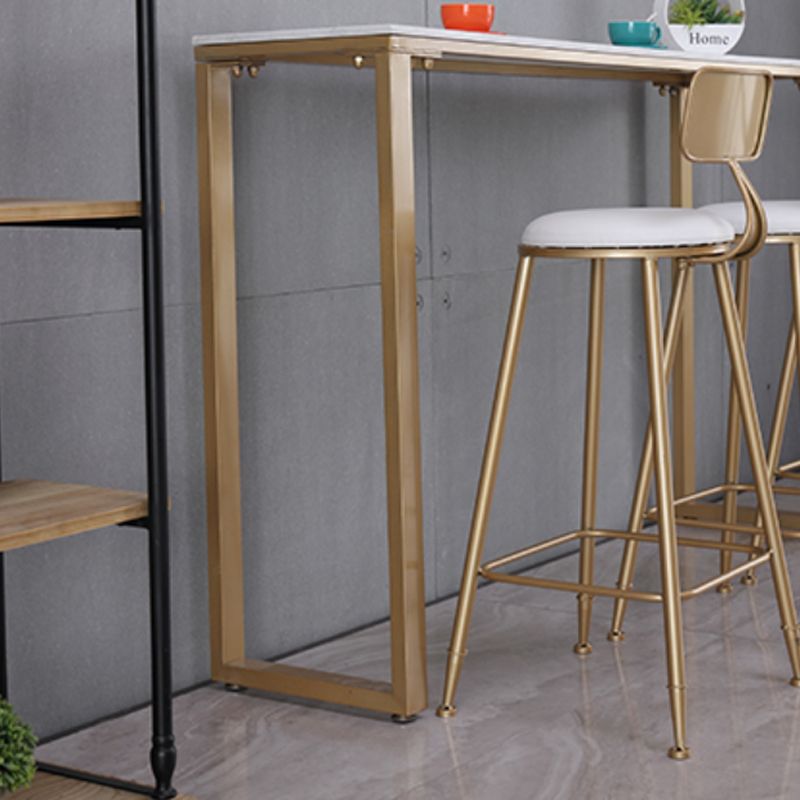 Glam Indoor 1/2/3/4/9 Pub Dining Set Pieces Rectangle White Marble Bistro Set Clearhalo 'Bar Furniture' 'furn' 'furn_home_bar_bar_sets' 'Furniture' 'Home Bars & Bar Sets' 'home_bar_bar_sets' 'Kitchen & Dining Furniture' 1200x1200_aba6e4e2-9e07-41a0-9047-b5df2a451c9d