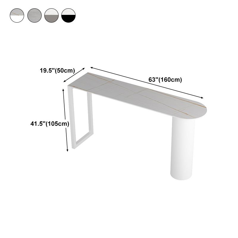 Contemporary Style Rectangle Bar Counter Table Dining Sintered Stone Table for Kitchen Clearhalo 'Bar Furniture' 'Bar Tables' 'bar_tables' 'furn' 'furn_bar_tables' 'Furniture' 'furniture_bar_tables' 'Kitchen & Dining Furniture' 1200x1200_aba7efe9-6b17-459b-8ef2-37140940e373
