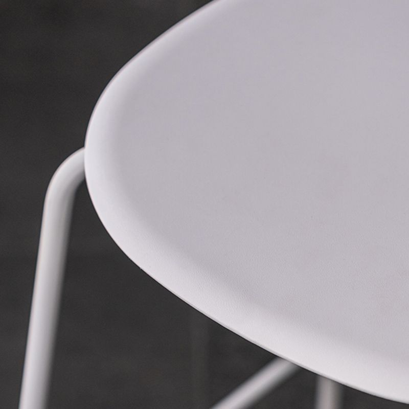 Scandinavian Milk Tea Shop Footrest Stool Matte Finish Iron Bar Stool Clearhalo 'Bar Furniture' 'Bar Stools' 'bar_stools' 'furn' 'furn_bar_stools' 'Furniture' 'furniture_bar_stools' 'Kitchen & Dining Furniture' 1200x1200_abac4822-b479-4a85-b613-78ffee2f3620