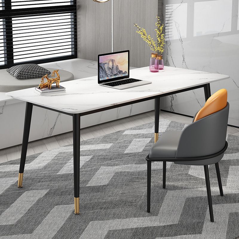 Scrivania da 29,5 pollici di scrittura di altezza rettangolare da ufficio contemporaneo