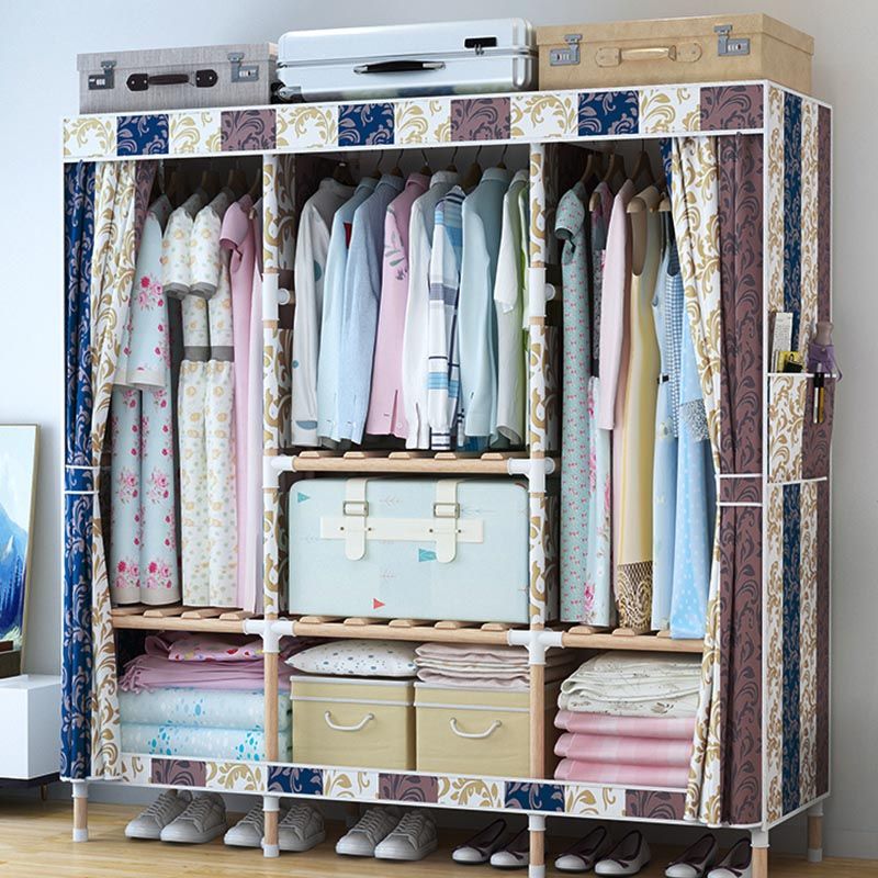 Armate di guardaroba in stile contemporaneo armadio in legno massiccio con gambe