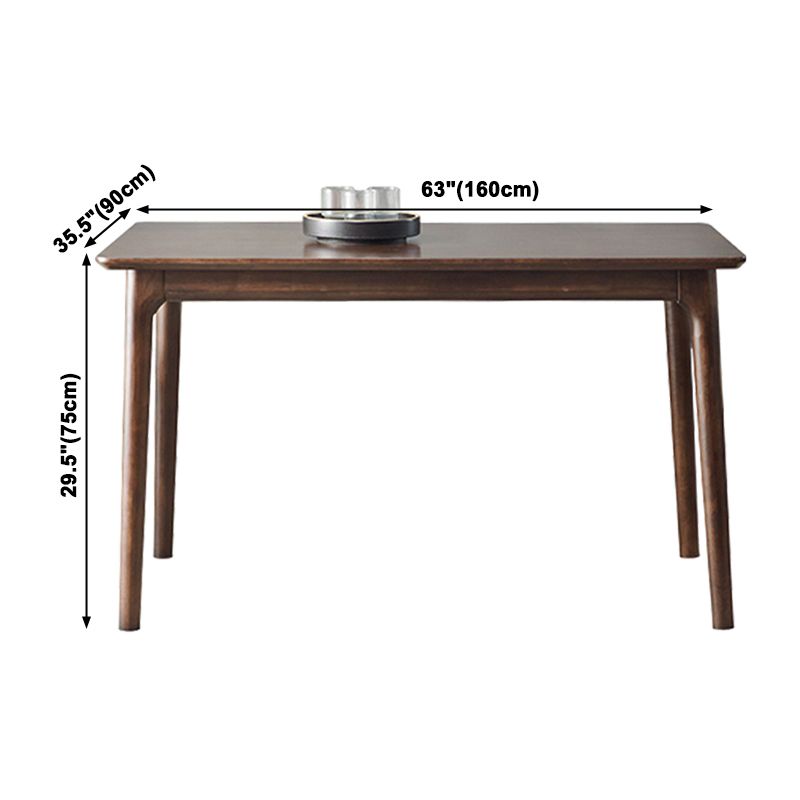 Rectangle Hickory Wooden Dining Table Modern Table in Nature with 4 Legs Clearhalo ' dining_table' 'Dining Tables & Seating' 'Dining Tables' 'furn' 'furn_dining_table' 'Furniture' 'furniture_dining_table' 'Kitchen & Dining Furniture' 'kitchen&dining_furn' 'kitchen' 'kitchen_dining_table' 1200x1200_abade3ba-782b-4862-96bf-f2b843fea702