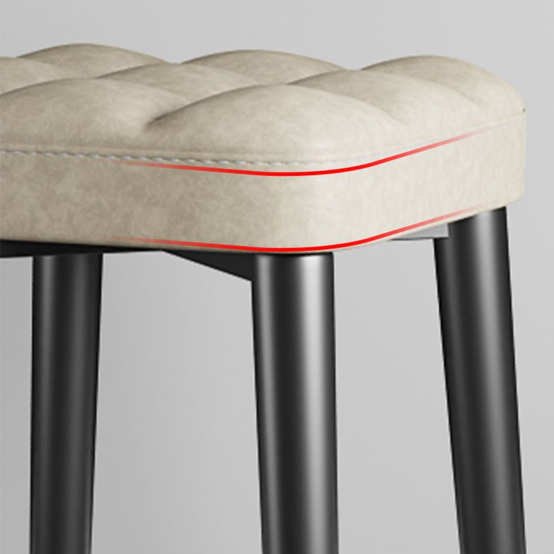 Modern Square Standard Leather Standard with Black Legs for Home Clearhalo 'furn' 'furn_ottomans_poufs' 'Furniture' 'Living Room Furniture' 'Ottomans & Poufs' 'ottomans_poufs' 1200x1200_abb13f41-945f-4729-9afd-4a7fb6076779