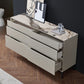 Contemporary Storage Chest Stone Dresser with 6 Drawers , 12.48/15.6 Inch W Clearhalo 'Bedroom Furniture' 'Dressers & Chests' 'dressers_chests' 'furn' 'furn_dressers_chests' 'Furniture' 1200x1200_abb22a72-c618-4008-927e-f78260451c17