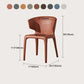 Designer Style Leather Home Arm Chair Wingback Matte Finish Dining Chair Clearhalo ' kitchen&dining_furn' 'Dining Chairs' 'Dining Tables & Seating' 'dining_chair' 'furn' 'furn_dining_chair' 'Furniture' 'furniture_dining_chair' 'Kitchen & Dining Furniture' 'kitchen' 1200x1200_abb2b918-0ae1-4440-914c-a536bba067c6