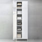 Steel Storage Cabinet Contemporary Non-Hanging Armoire for Home