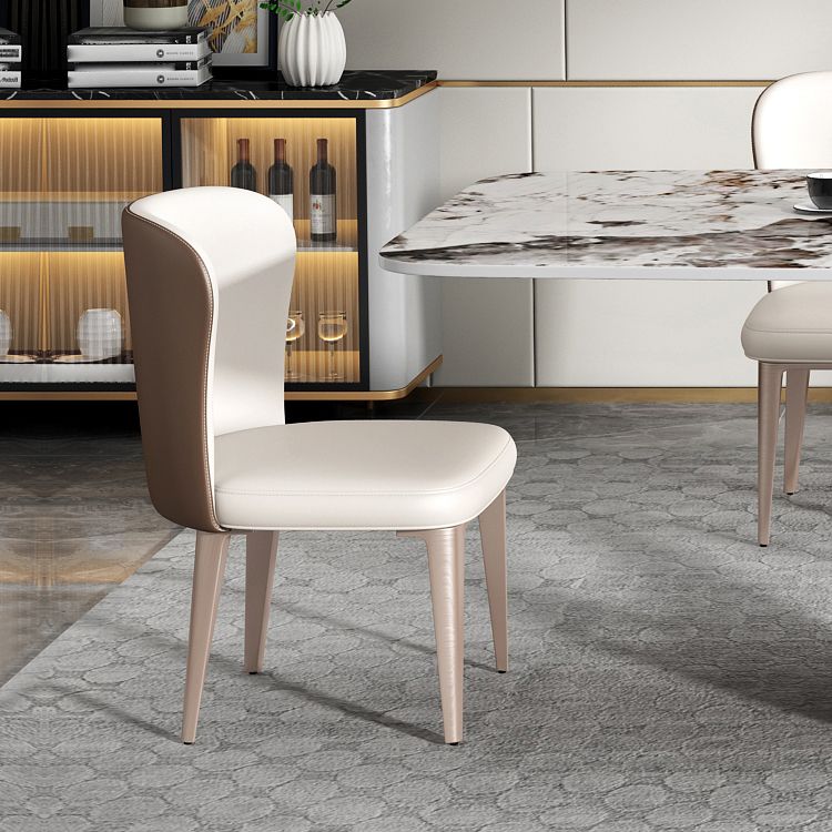 Minimalist Gray White Standard Dining Set Sintered Stone Rectangle Dining Set with Pedestal Base Clearhalo 'Dining Room Sets' 'Dining Tables & Seating' 'dining_room_set' 'furn' 'furn_dining_room_set' 'Furniture' 'furniture_dining_room_set' 'Kitchen & Dining Furniture' 'kitchen&dining_furn' 'kitchen' 1200x1200_abb569cd-6602-440a-842f-e8665199c9e2