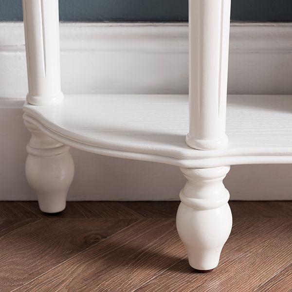 35.43 "Tall 1-ladel console tabel massief houten accenttafel met plank