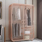 Industrial Style Wardrobe Bedroom Metal Wardrobe Closet with 2 Doors Clearhalo 'Armoires & Wardrobes' 'armoires_wardrobes' 'Bedroom Furniture' 'furn' 'furn_armoires_wardrobes' 'Furniture' 1200x1200_abb6e8df-2c12-4143-9555-83c6af74ecb1