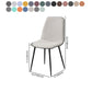 Modern Home Solid Back Side Chair Matte Finish Upholstered Dining Chair Clearhalo ' kitchen&dining_furn' 'Dining Chairs' 'Dining Tables & Seating' 'dining_chair' 'furn' 'furn_dining_chair' 'Furniture' 'furniture_dining_chair' 'Kitchen & Dining Furniture' 'kitchen' 1200x1200_abb76b6d-5c8e-4faa-a139-f845ab73b8e6