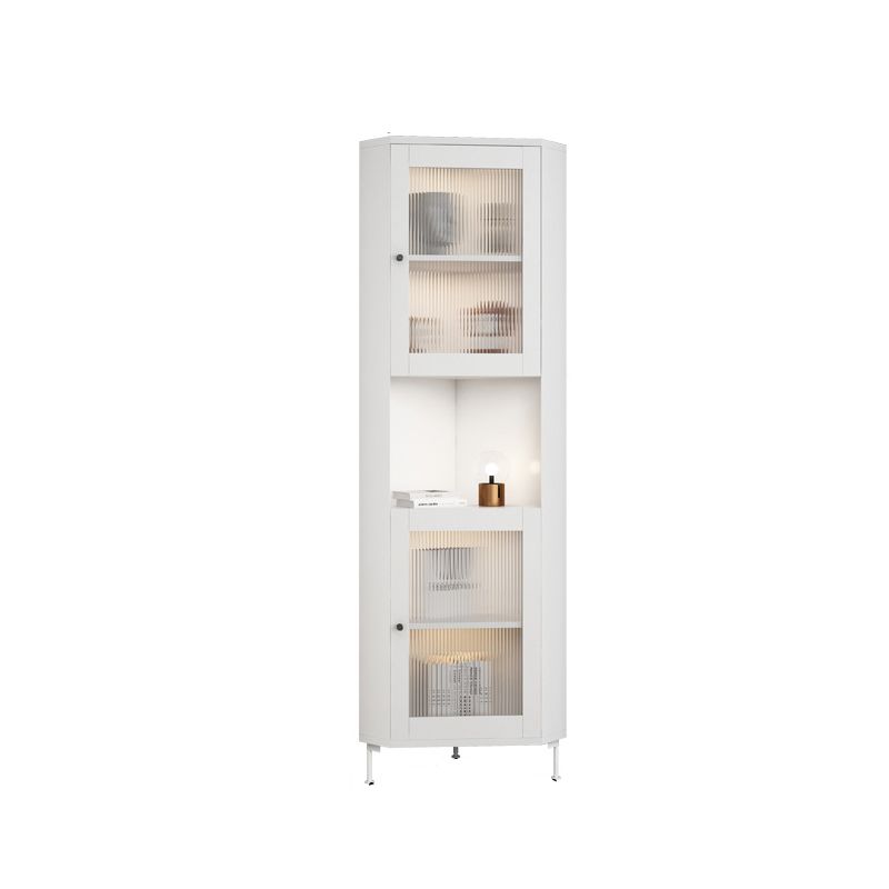 15.75" L * 15.75" W Storage Cabinet with Shelf and Glass Doors Triangle Cabinet Clearhalo 'Cabinets & Chests' 'cabinets_chests' 'furn' 'furn_cabinets_chests' 'Furniture' 'Living Room Furniture' 1200x1200_abb7ed78-a490-42c1-b28e-8cf976a791cc