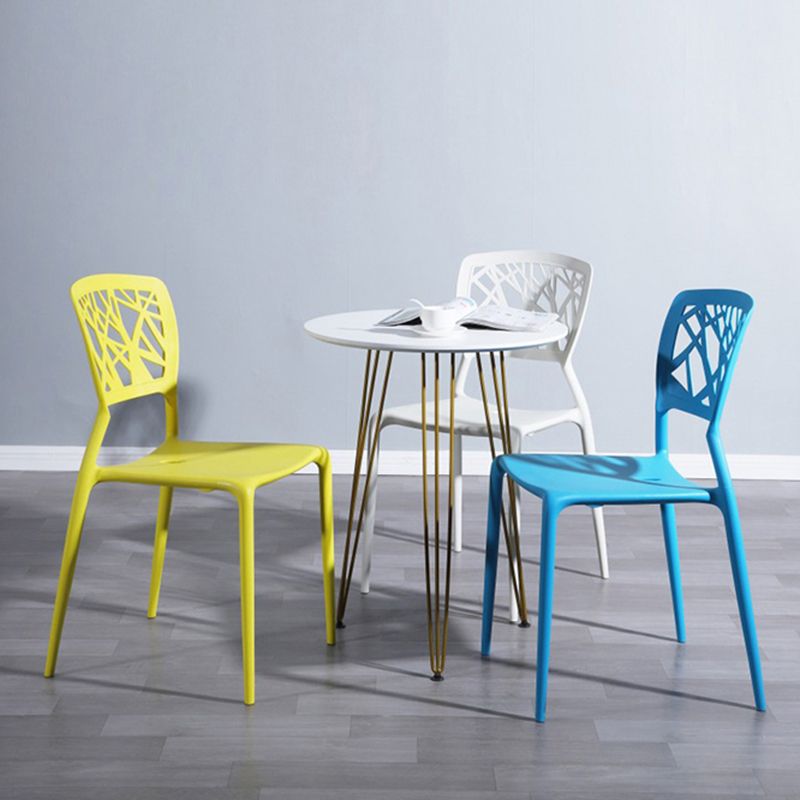 Scandinavian Plastic Kitchen and Dining Room Chair Open Back Dining Side Chair Clearhalo 'Dining Chairs' 'Dining Tables & Seating' 'dining_chair' 'furn' 'furn_dining_chair' 'Furniture' 'furniture_dining_chair' 'Kitchen & Dining Furniture' 1200x1200_abbcf816-1f7a-4602-8773-37d0c0a8acae
