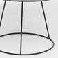 Mid-Century Modern Iron Coffee Table Set Black Finish Round Cocktail Table Clearhalo 'Coffee & Accent Tables' 'Coffee Tables' 'coffee_tables' 'furn' 'furn_coffee_tables' 'Furniture' 'Living Room Furniture' 1200x1200_abc0e718-b9ec-44e4-b705-c467f7a104e7