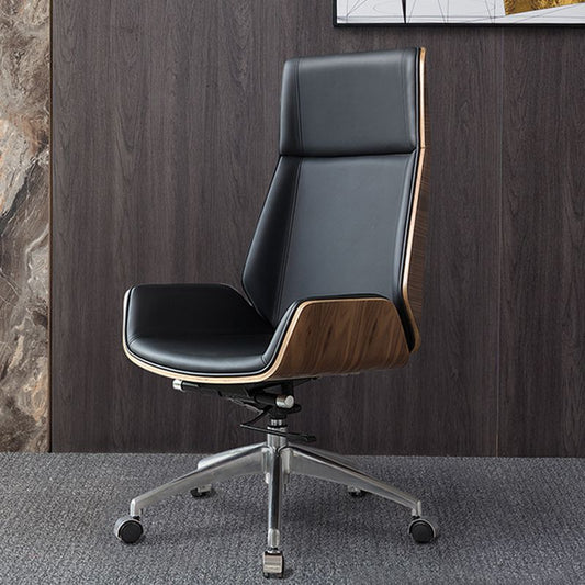 Contemporary Slide Swivel Chair Executive High Back Managers Chair Clearhalo 'furn' 'furn_office_chair' 'Furniture' 'Office Chairs' 'Office Furniture' 'office_chair' 1200x1200_abc10bca-48a5-4e48-bd8d-3d9c927f5b94