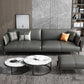 Faux Leather Sofa 33.46 " D x 30.70" H Square Arm  Sofa for Living Room