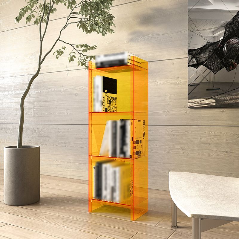Glam Vertical Standard Bookshelf Acrylic Closed Back Bookshelf for Living Room Clearhalo 'Bookcases' 'furn' 'furn_bookcases' 'Furniture' 'furniture_bookcases' 'kitchen' 'kitchen_bookcases' 'Living Room Furniture' 'Office Furniture' 1200x1200_abc1bca8-3f22-4b09-9439-60d26acbb21c