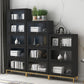 Glam Bookshelf Standard Wooden Shelf Bookcase with Cabinets for Office Clearhalo 'Bookcases' 'furn' 'furn_bookcases' 'Furniture' 'furniture_bookcases' 'Office Furniture' 1200x1200_abc47f83-3c3e-41a6-928e-e2a584b7d553