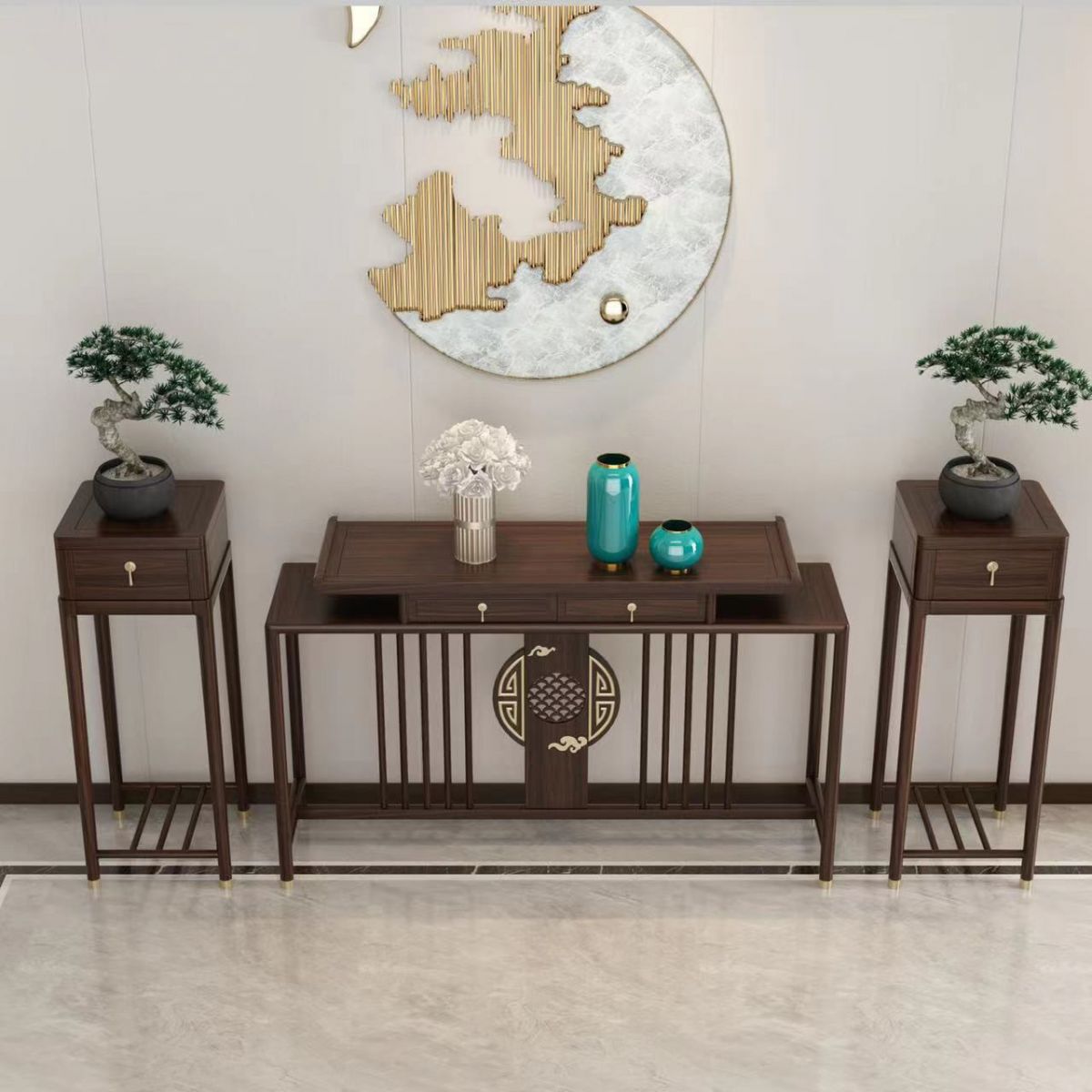 Tavolo della console contemporanea a forma di rettangolo