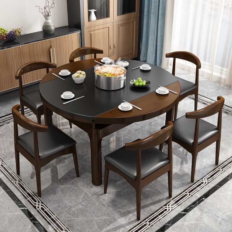 Modern Stone Scalable Dining Table Rubber Legs for Dining Room Clearhalo 'Dining Tables & Seating' 'Dining Tables' 'dining_table' 'furn' 'furn_dining_table' 'Furniture' 'Kitchen & Dining Furniture' 1200x1200_abc5e276-31db-4acf-accc-4c322204e05d