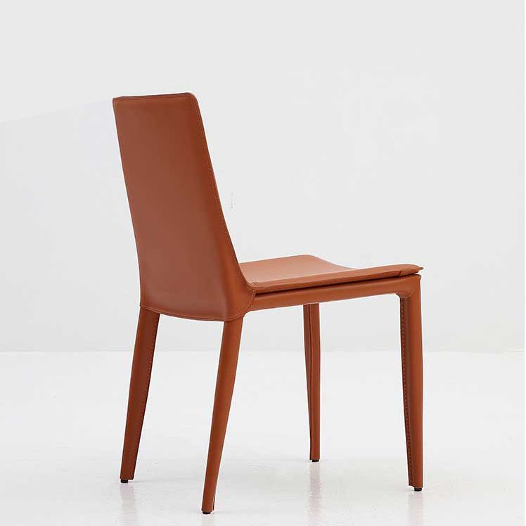 Modern Leather Dining Chairs Armless Dining Chair for Restaurant Use Clearhalo ' kitchen&dining_furn' 'Dining Chairs' 'Dining Tables & Seating' 'dining_chair' 'furn' 'furn_dining_chair' 'Furniture' 'furniture_dining_chair' 'Kitchen & Dining Furniture' 'kitchen' 1200x1200_abc65eb7-179b-4fa5-a655-7d9984359118