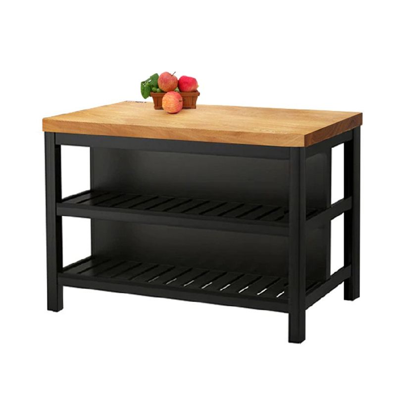 Mesa moderna de la mesa de preparación de madera de la isla de la isla para sala de cocina