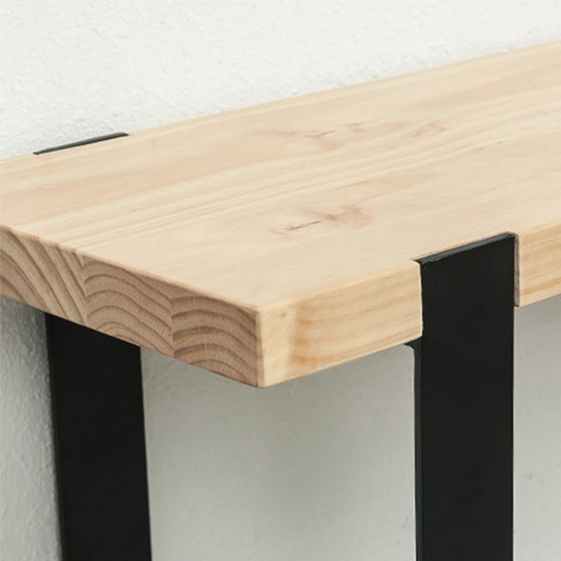 Industrial Style Bar Table Rectangle Solid Wood Bistro Bar Desk with Double Pedestal Clearhalo 'Bar Furniture' 'Bar Tables' 'bar_tables' 'furn' 'furn_bar_tables' 'Furniture' 'Kitchen & Dining Furniture' 1200x1200_abcc51fe-1694-4827-8195-fa330150ca92