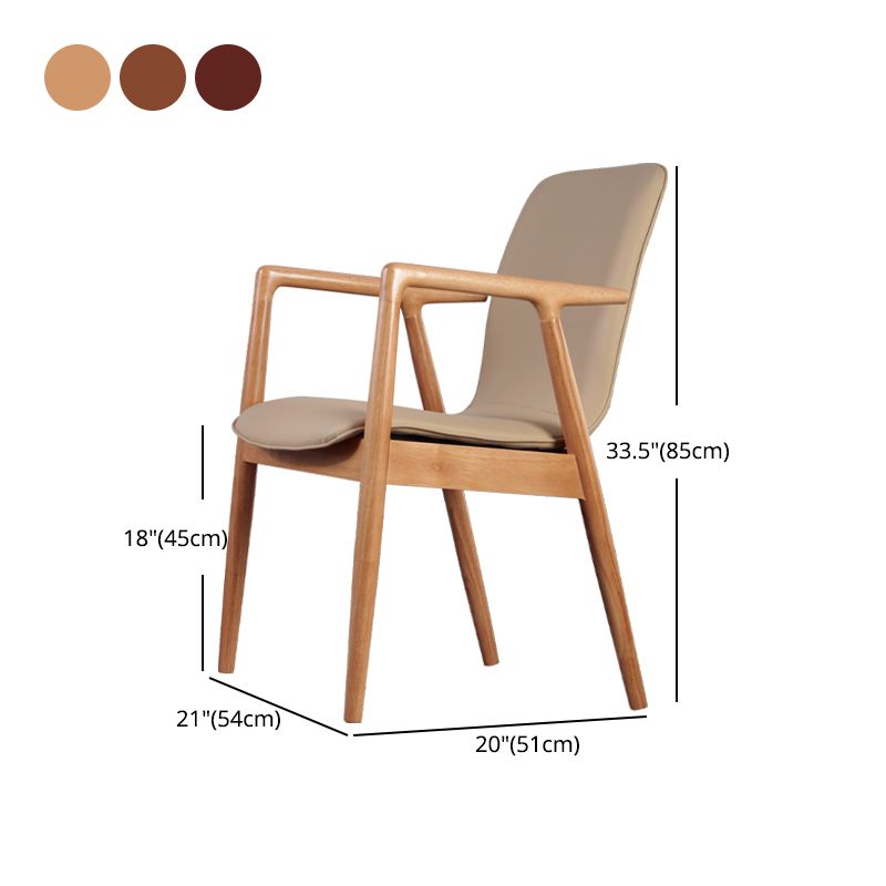 Arm Dining Chairs Modern Solid Wood Side Chairs for Dining Room Clearhalo 'Dining Chairs' 'Dining Tables & Seating' 'dining_chair' 'furn' 'furn_dining_chair' 'Furniture' 'furniture_dining_chair' 'Kitchen & Dining Furniture' 1200x1200_abcc629d-f9a5-479a-ae9b-3aeaacb7d2a2