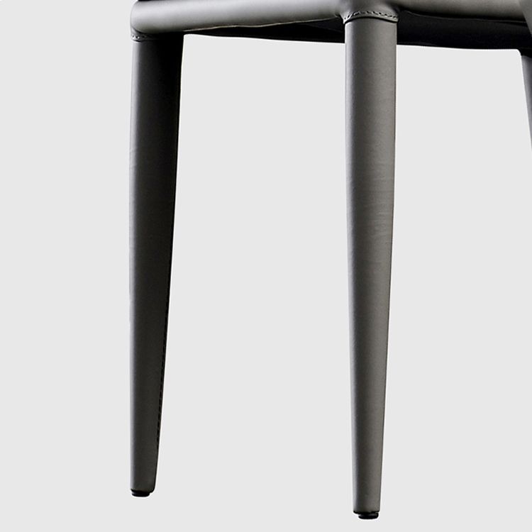 Modern Faux Leather Dining Chair Metal Armless Chair for Home Use for Restaurant Use Clearhalo ' kitchen&dining_furn' 'Dining Chairs' 'Dining Tables & Seating' 'dining_chair' 'furn' 'furn_dining_chair' 'Furniture' 'furniture_dining_chair' 'Kitchen & Dining Furniture' 'kitchen' 1200x1200_abcc6477-3a59-4406-baff-19a42cd504dc