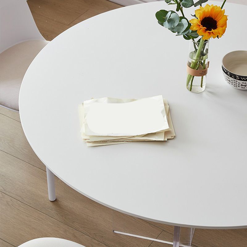 White Modern Dining Table Set 1/2/3/5 Pcs Kitchen Table and Chairs Clearhalo 'Dining Room Sets' 'Dining Tables & Seating' 'dining_room_set' 'furn' 'furn_dining_room_set' 'Furniture' 'Kitchen & Dining Furniture' 1200x1200_abcc6d9b-7852-47cc-b5cf-cd7535bc5cf2