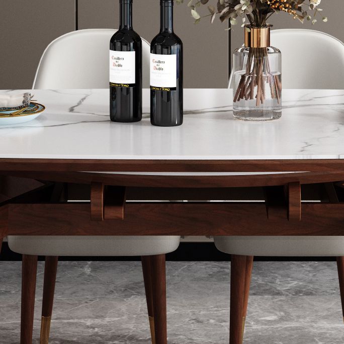 Modern Style Round Dining Table White Sintered Stone Drop-Leaf Dining Table for Home Use Clearhalo ' dining_table' 'Dining Tables & Seating' 'Dining Tables' 'furn' 'furn_dining_table' 'Furniture' 'furniture_dining_table' 'Kitchen & Dining Furniture' 'kitchen&dining_furn' 'kitchen' 'kitchen_dining_table' 1200x1200_abcc78ff-5d2a-42fa-bf1c-6871c18ae574