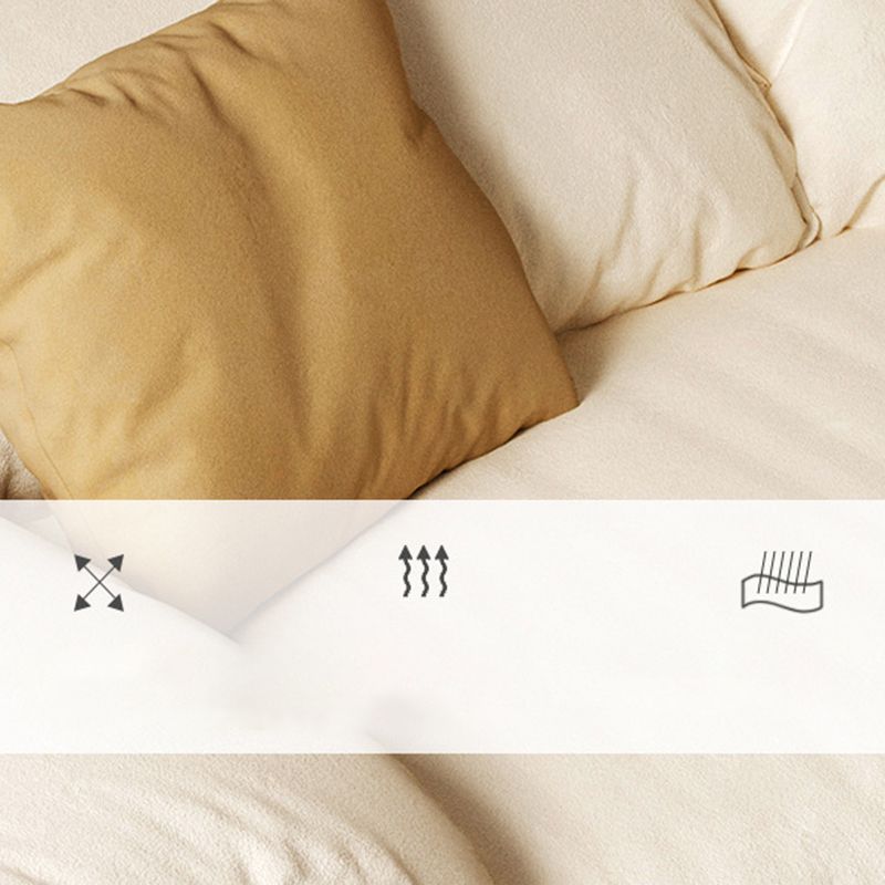 Ivory Faux Leather Sofa Wear-resistant Sewn Pillow Back Sofa Clearhalo 'furn' 'furn_sofas' 'Furniture' 'Living Room Furniture' 'Sofa' 'sofas' 1200x1200_abccdeb9-9baf-4f1c-b95f-5c9da3952812