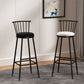 Industrial Armless Backrest Counter Stool Steel Bar Stool with Leather Cushion Clearhalo 'Bar Furniture' 'Bar Stools' 'bar_stools' 'furn' 'furn_bar_stools' 'Furniture' 'furniture_bar_stools' 'Kitchen & Dining Furniture' 1200x1200_abcd83b0-a056-411c-8d49-14fabfa23b5c