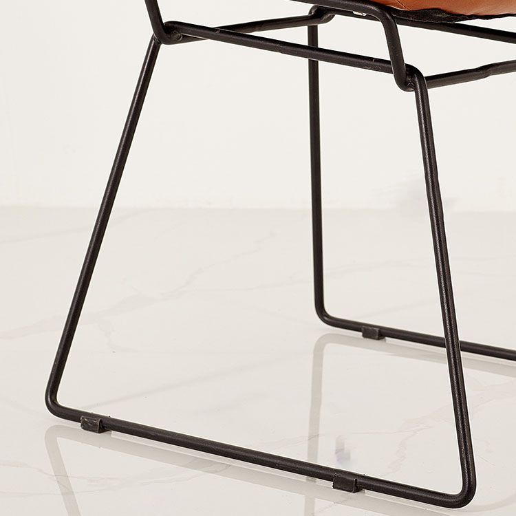 Contemporary Style Dining Chair Armless Side Chair with Metal Legs for Kitchen (Set of 2) Clearhalo ' kitchen&dining_furn' 'Dining Chairs' 'Dining Tables & Seating' 'dining_chair' 'furn' 'furn_dining_chair' 'Furniture' 'furniture_dining_chair' 'Kitchen & Dining Furniture' 'kitchen' 1200x1200_abcdb443-dc48-4edc-a5c1-da074a33311a