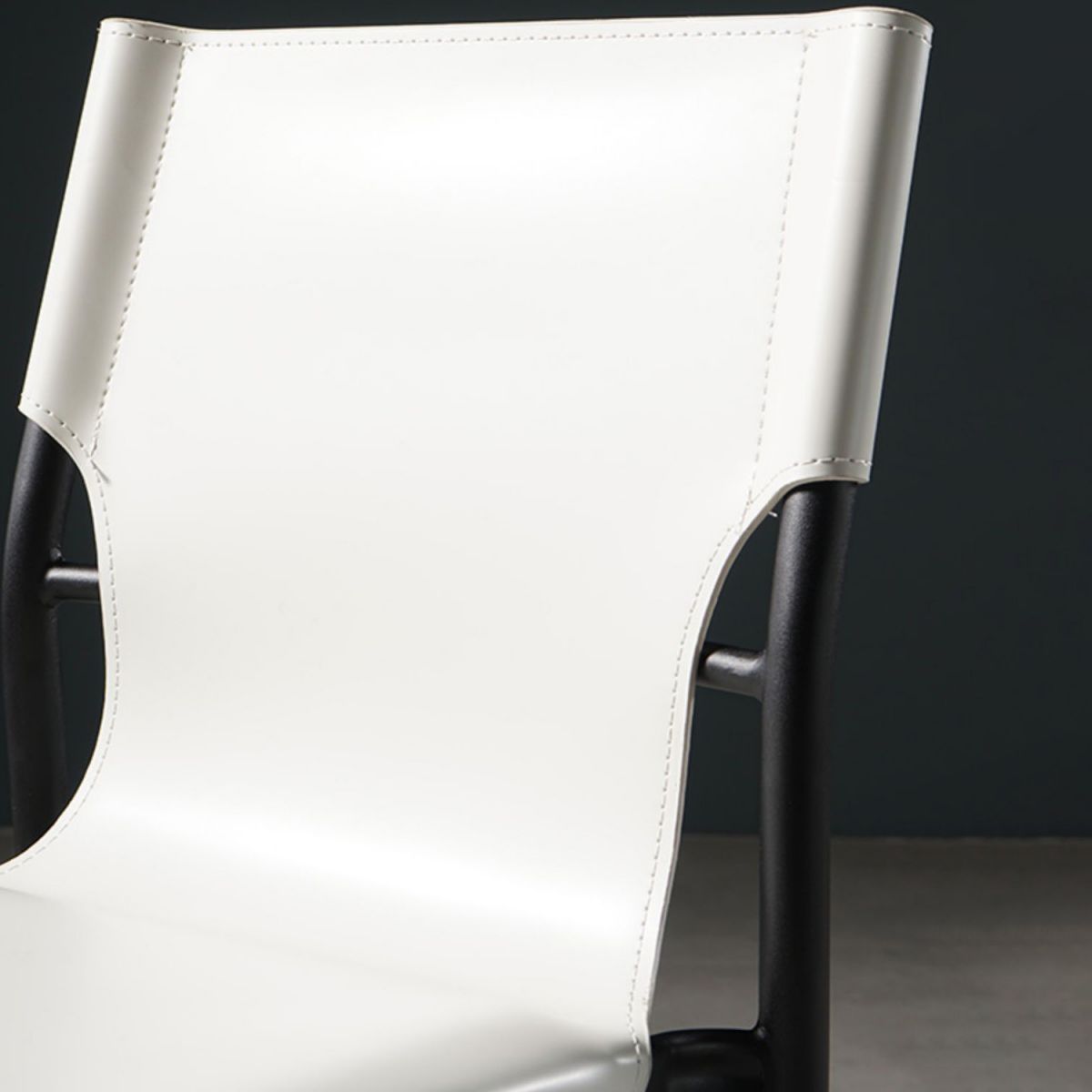 Industrial Style Leather Dining Side Chair Solid Back Armless Dining Chair Clearhalo ' kitchen&dining_furn' 'Dining Chairs' 'Dining Tables & Seating' 'dining_chair' 'furn' 'furn_dining_chair' 'Furniture' 'furniture_dining_chair' 'Kitchen & Dining Furniture' 'kitchen' 1200x1200_abd0e248-5c10-43e3-9cb0-94ef7d7a1a15