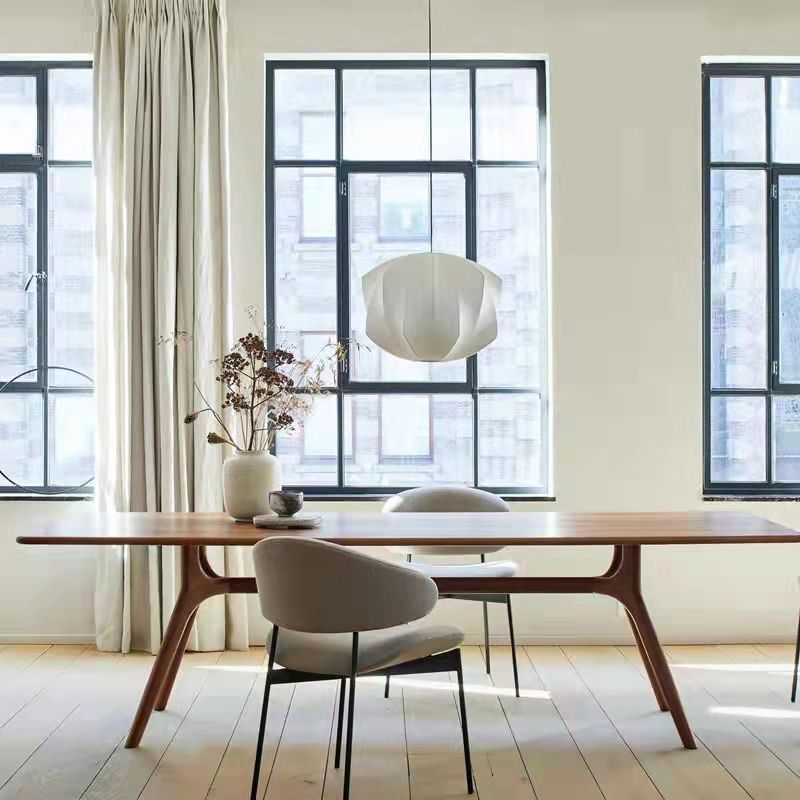 Dining Room Rectangle Dinner Table Kitchen Solid Wood Dining Table Clearhalo 'Dining Tables & Seating' 'Dining Tables' 'dining_table' 'furn' 'furn_dining_table' 'Furniture' 'Kitchen & Dining Furniture' 1200x1200_abd31788-a998-437e-a211-194a24679b54