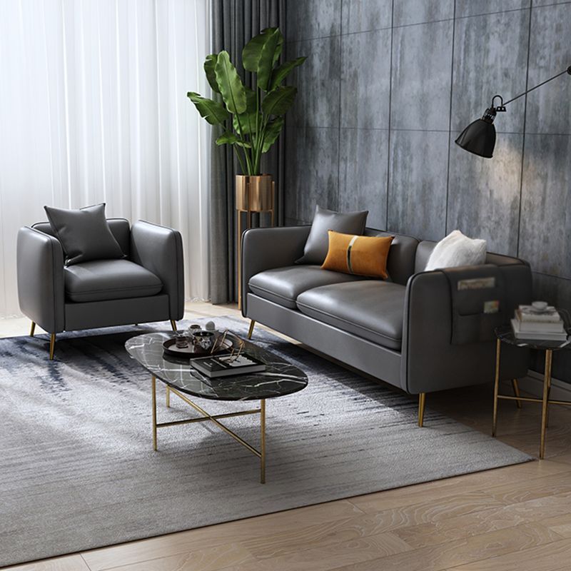 Faux Leather Modern Sofa 30"W Sofa with Storage for Living Room Clearhalo 'furn' 'furn_sofas' 'Furniture' 'furniture_sofas' 'kitchen' 'kitchen_sofas' 'Living Room Furniture' 'Sofa' 'sofas' 1200x1200_abd38b9d-a529-4818-80c6-83c2c0dd9571