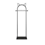 Contemporary Hall Stand Metal Hooks Included No Distressing Free Standing Rack Metal