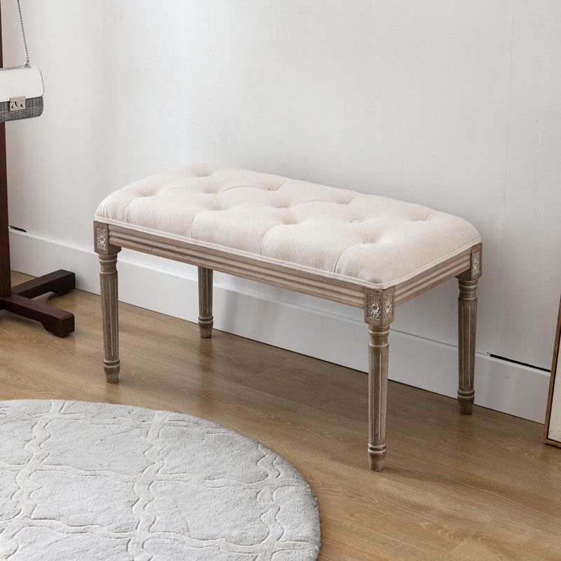 Traditional Solid Wood Seating Bench Distressed Finish Bench Clearhalo 'Benches' 'Chairs & Seating' 'furn' 'furn_benches' 'Furniture' 'Living Room Furniture' 1200x1200_abd4a99a-71c7-4387-98b8-ae34a8a2baa1