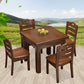 Industrial Square Brown Dining Table Solid Wood Standard Dining Table for Kitchen Clearhalo ' dining_table' 'Dining Tables & Seating' 'Dining Tables' 'furn' 'furn_dining_table' 'Furniture' 'furniture_dining_table' 'Kitchen & Dining Furniture' 'kitchen&dining_furn' 'kitchen' 'kitchen_dining_table' 1200x1200_abd4a9c7-a591-4465-90e7-b29a7c48bcd3