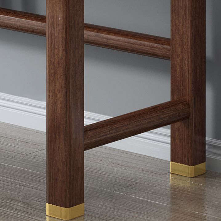 Tradicional 3 cajones de madera de nogal Magno de maquillaje Magno de escritorio en marrón