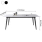 Simplicity Style Home Sintered Stone Dining Table Carbon Steel Base Rectangle Table Clearhalo ' dining_table' 'Dining Tables & Seating' 'Dining Tables' 'furn' 'furn_dining_table' 'Furniture' 'furniture_dining_table' 'Kitchen & Dining Furniture' 'kitchen&dining_furn' 'kitchen' 'kitchen_dining_table' 1200x1200_abd865fd-c1d9-400b-9ff6-cf71818e4a62