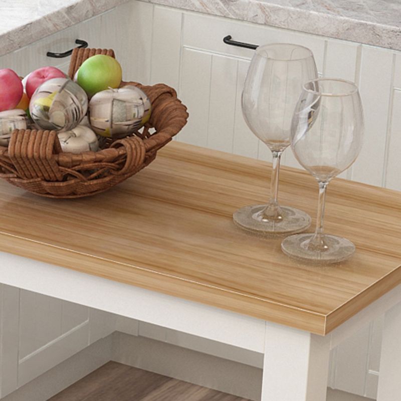 Mesa de mostrador de madera rectangular industrial, juego de mesa de Bar de 3/4 piezas para cafetería