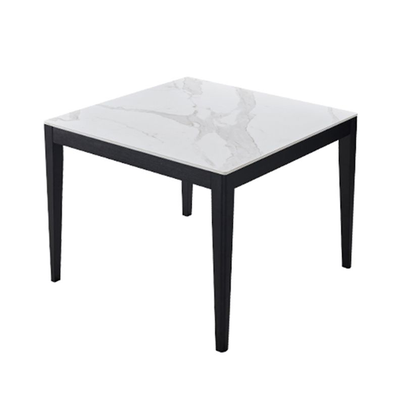 Industrial Standard Sintered Stone Dining Table White Square Shape Dining Table for Kitchen Clearhalo ' dining_table' 'Dining Tables & Seating' 'Dining Tables' 'furn' 'furn_dining_table' 'Furniture' 'furniture_dining_table' 'Kitchen & Dining Furniture' 'kitchen&dining_furn' 'kitchen' 'kitchen_dining_table' 1200x1200_abdd0576-dbea-4717-8c25-8c4a946d5ece
