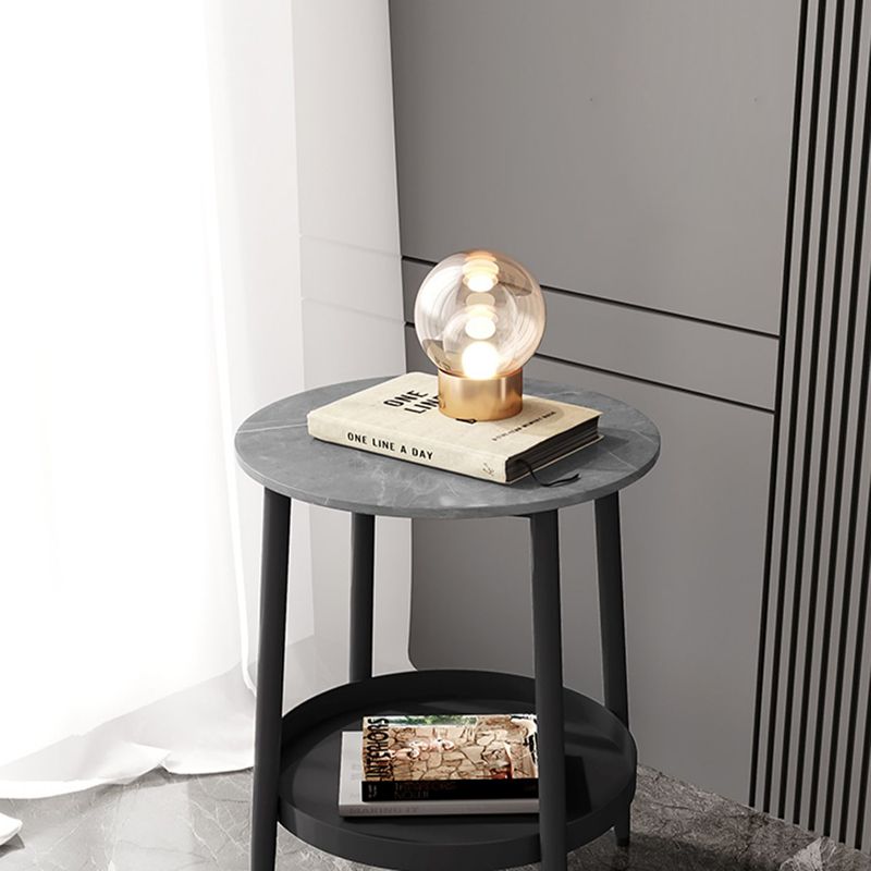 Contemporary Accent Table Nightstand Antique Finish Open Storage Bed Nightstand Clearhalo 'Bedroom Furniture' 'furn' 'furn_night_stand' 'Furniture' 'night_stand' 'Nightstands' 1200x1200_abde475b-83e9-4628-aa9c-70978b60d3fa