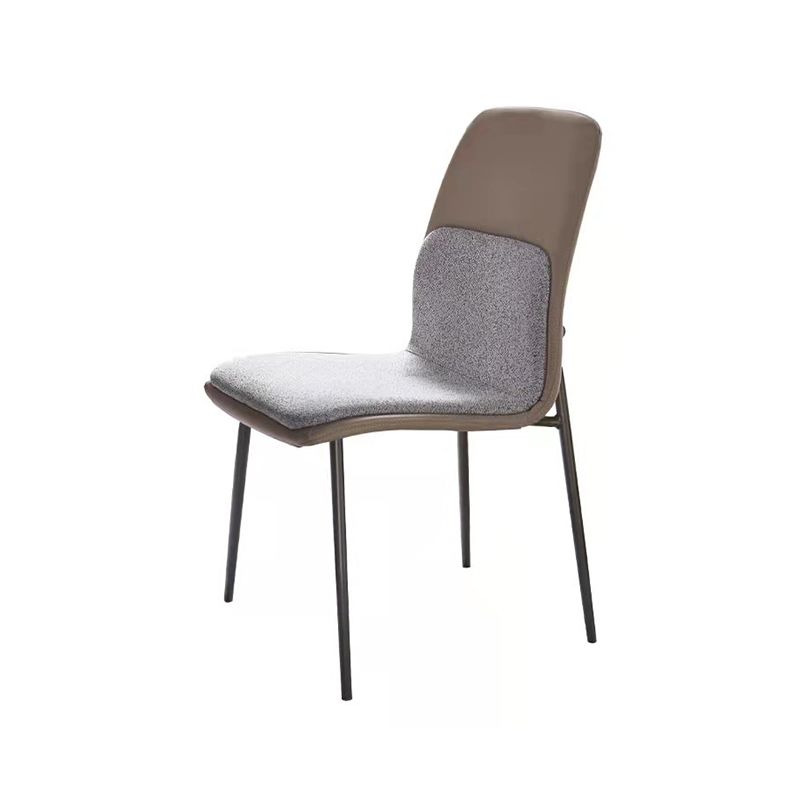 Contemporary Kitchen Dining Side Chair Upholstered Dining Chair with Metal Legs Clearhalo 'Dining Chairs' 'Dining Tables & Seating' 'dining_chair' 'furn' 'furn_dining_chair' 'Furniture' 'Kitchen & Dining Furniture' 1200x1200_abe1d58c-ac1b-4dcb-84f7-259b100d8bde